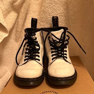 Dr. Martens white toddler size 8